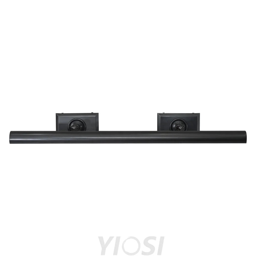 Wall mounted mirror front wall lamp Black / 30’’