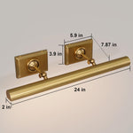 Wall-mounted mirror front wall lamp