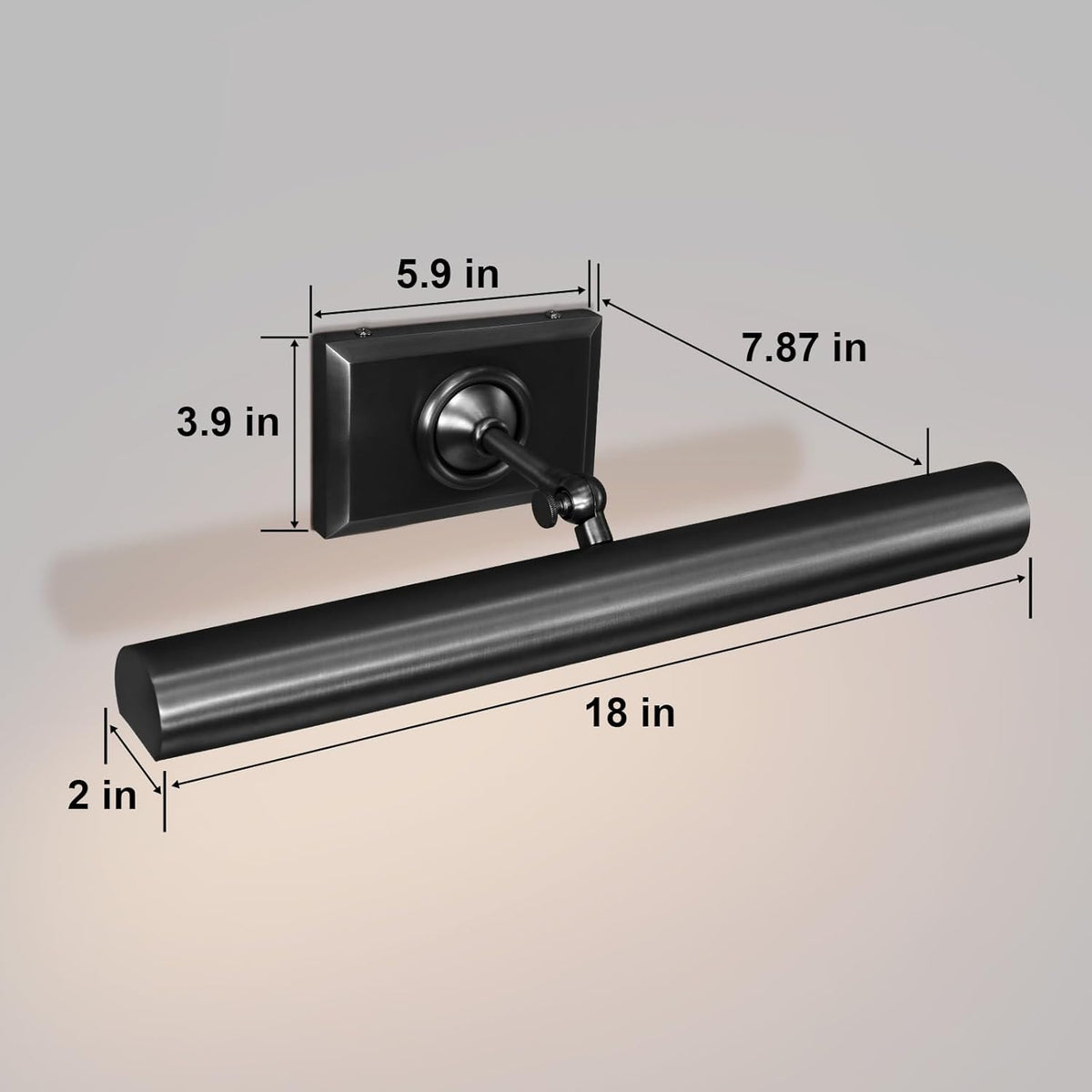 Wall-mounted mirror front wall lamp