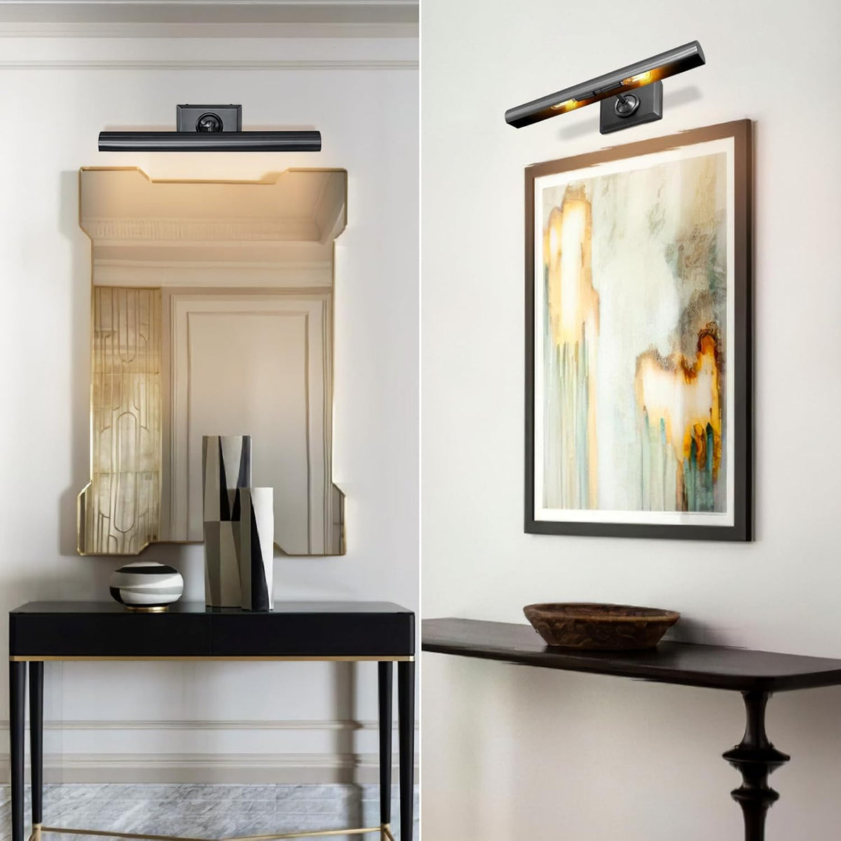 Wall-mounted mirror front wall lamp