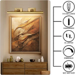 Wall-mounted mirror front wall lamp