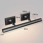 Wall-mounted mirror front wall lamp