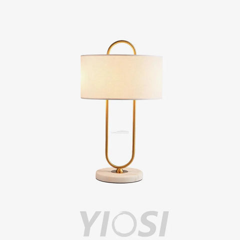 Warner Table Lamp ∅ 13″ - Fabric-1-Yiosilamp