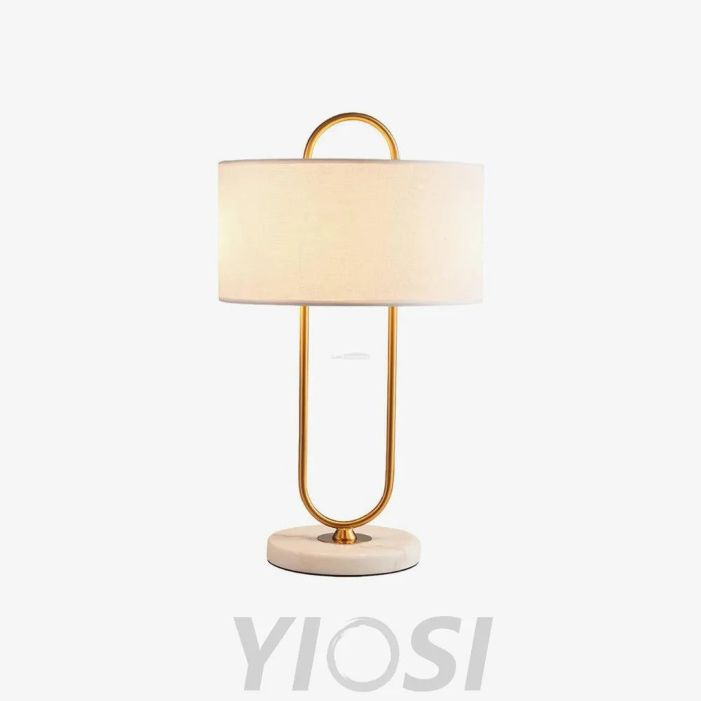 Warner Table Lamp ∅ 13″ - Fabric-1-Yiosilamp