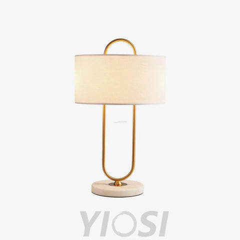 Warner Table Lamp ∅ 13″ - Fabric-1-Yiosilamp