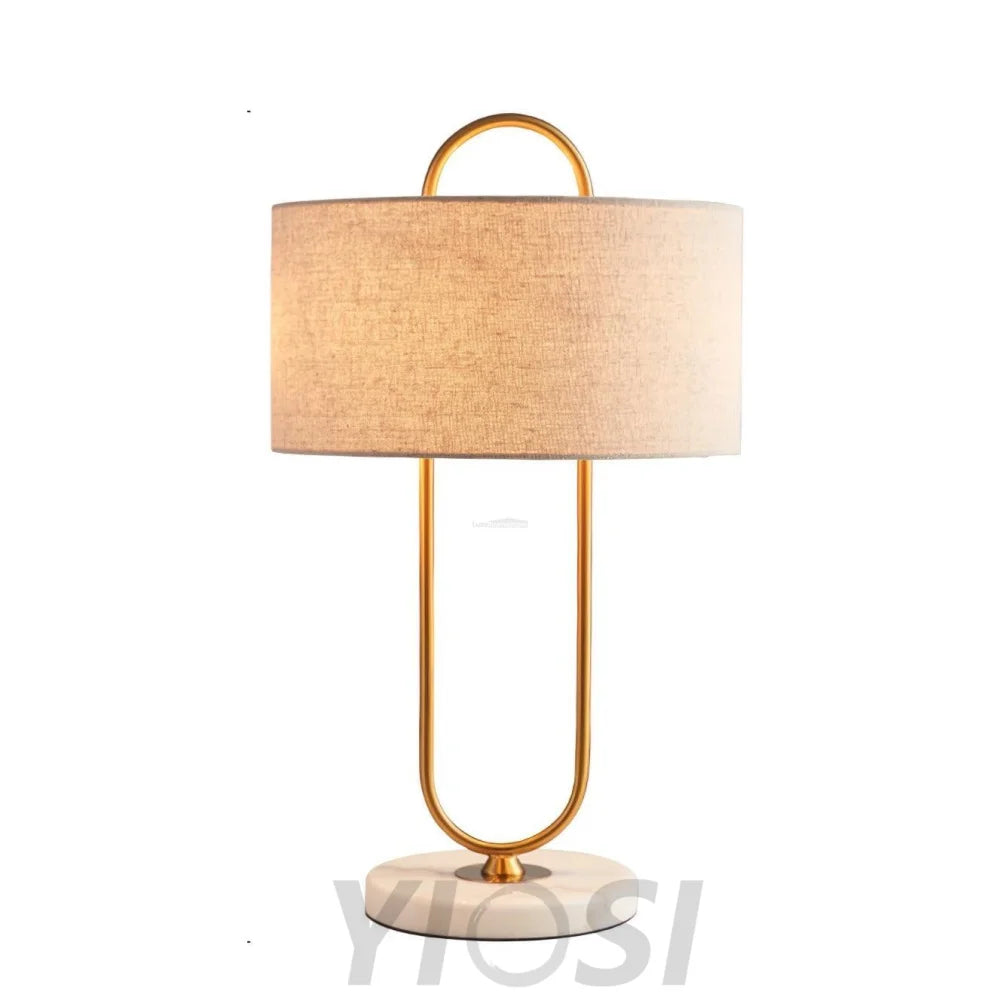 Warner Table Lamp ∅ 13″ - Fabric-1-Yiosilamp