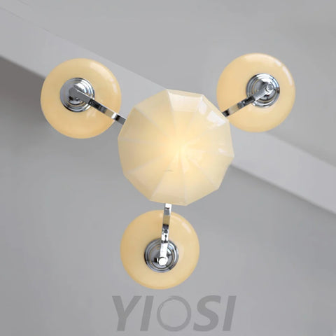 Warre Chandelier ∅ 26.5″ - Bend, Marshmallow Chandelier-1-Yiosilamp