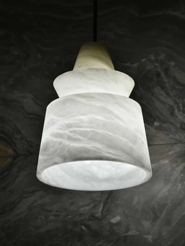 White Alabaster  Pendant Light - Yiosilamp