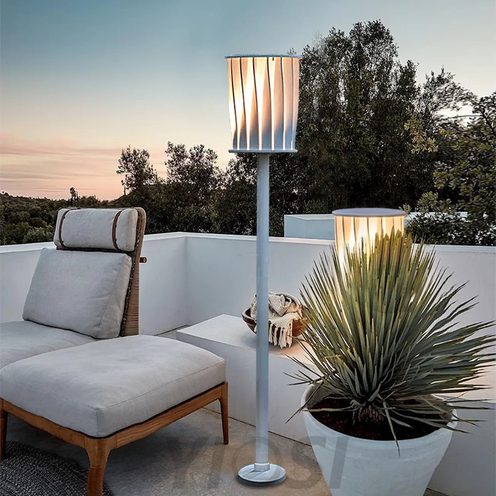 White Column Garden Light ∅ 11″ - Yiosilamp