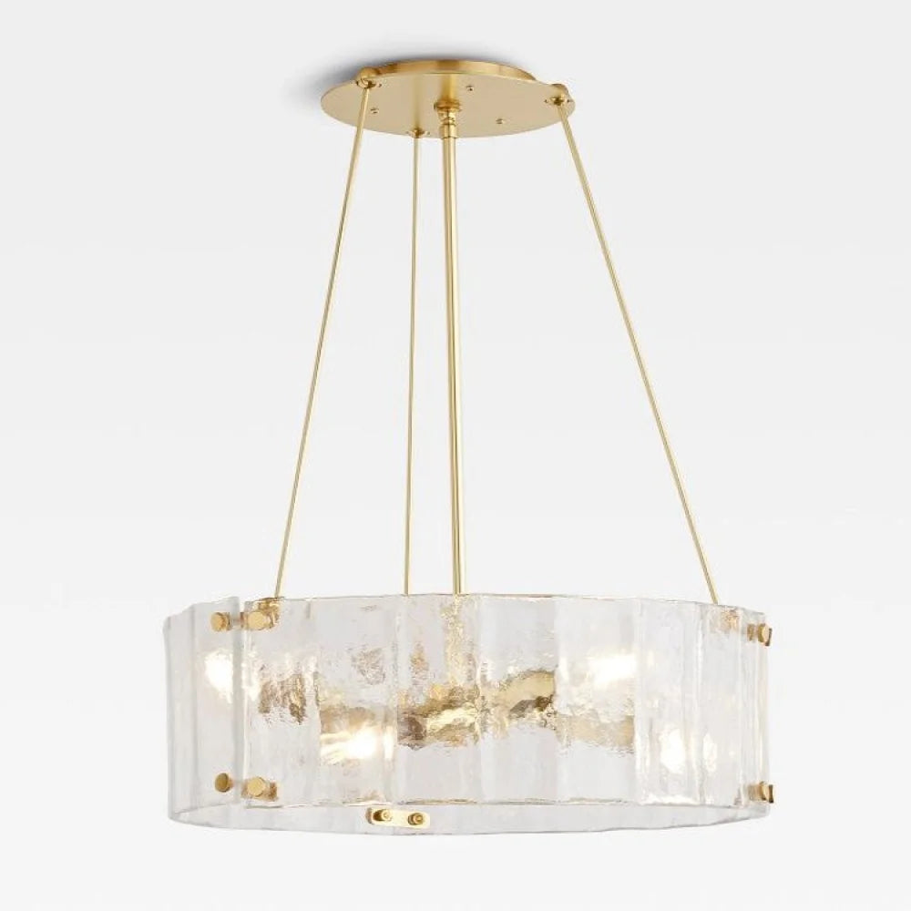 Willamette Round Crystal Chandelier 24’’ Brass / Clear Chandelier