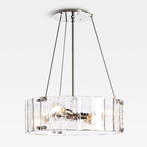 Willamette Round Crystal Chandelier 24’’ Nickel / Clear Chandelier