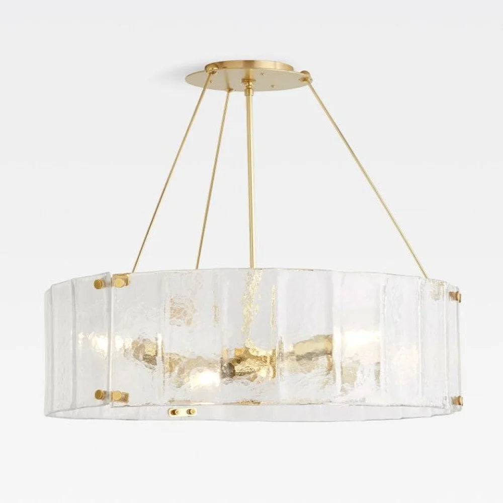 Willamette Round Crystal Chandelier 32’’ Brass / Clear Chandelier