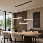 Wind & Wave Modern Linear Dining Pendant Light - scene