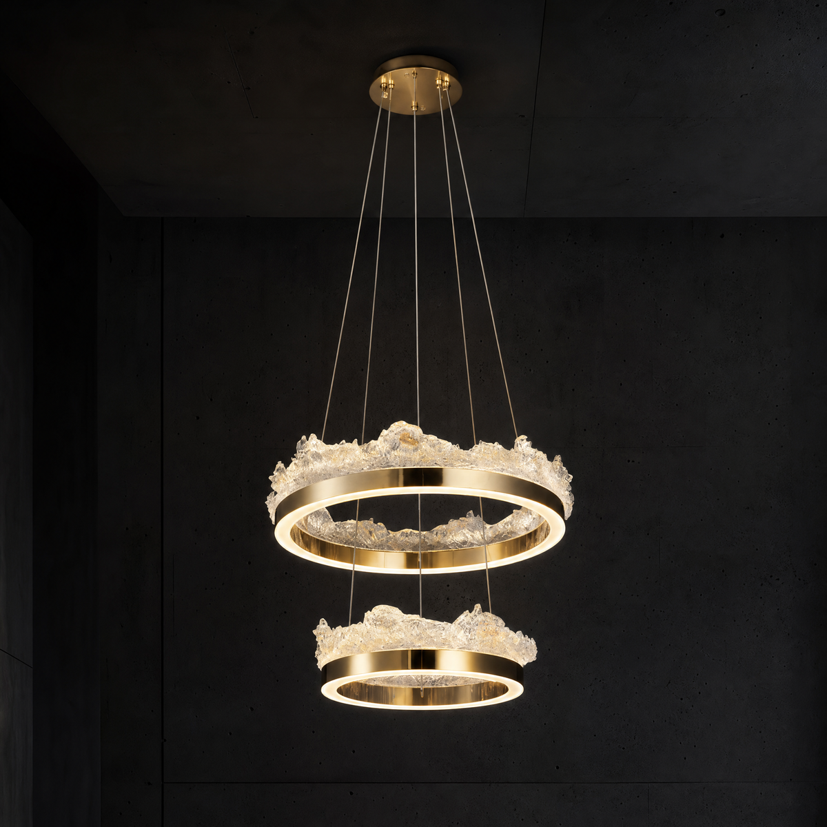 Wind & Wave Modern Sculptural Pendant Light - main