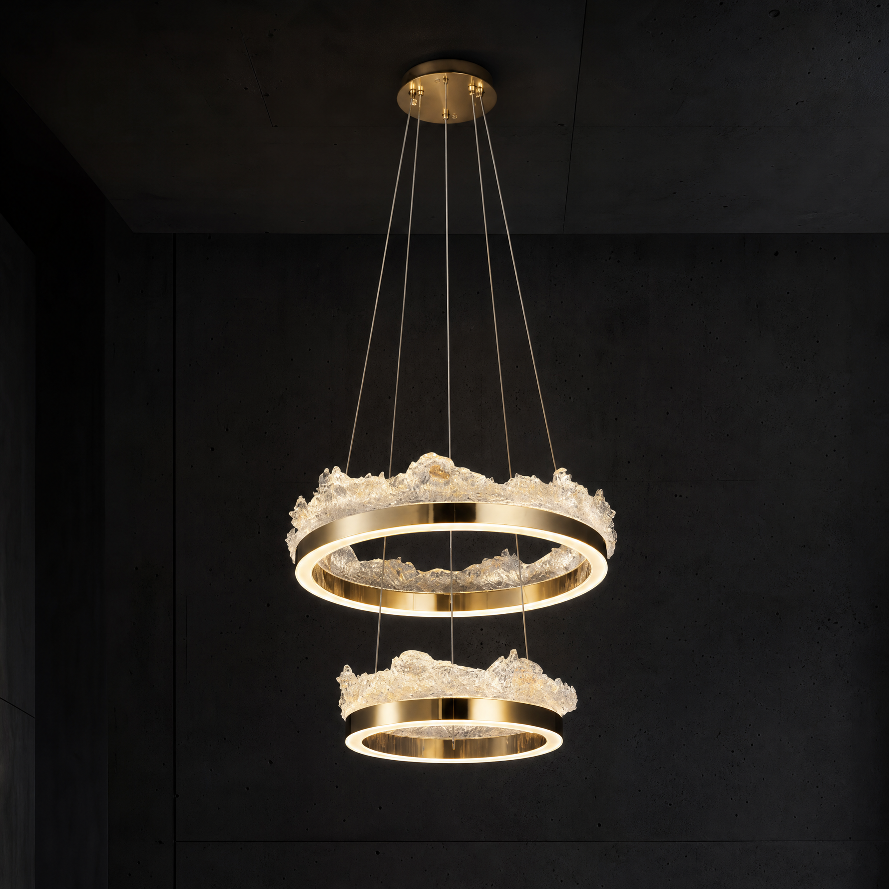 Wind & Wave Modern Sculptural Pendant Light - main