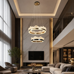 Wind & Wave Modern Sculptural Pendant Light - scene