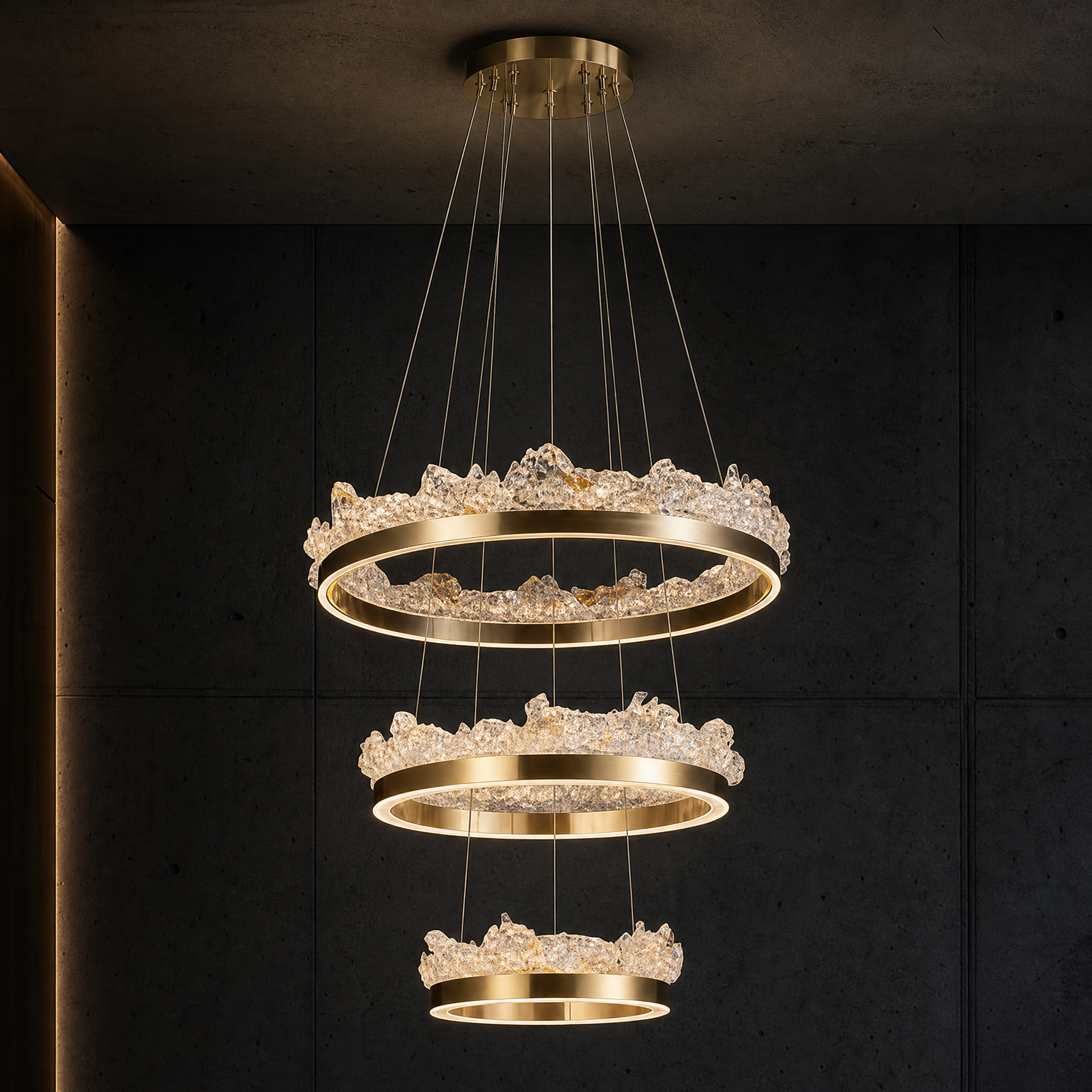 Wind & Wave Modern Sculptural Pendant Light - main