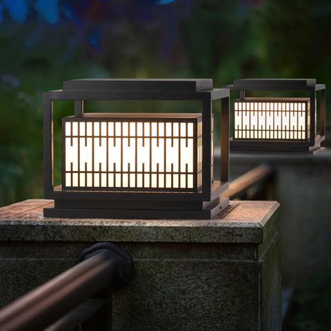 Window Grille Outdoor Table - Alabaster-1-Yiosilamp