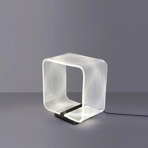 Wire Cube Table Lamp ∅ 9.4″ - Cube-1-Yiosilamp