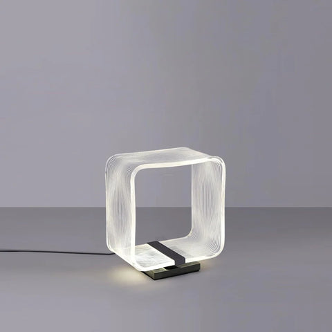 Wire Cube Table Lamp ∅ 9.4″ - Cube-1-Yiosilamp