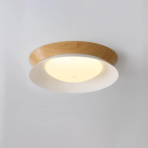 Wood Grain Ceiling Light - Flush Mounts, Wood-1-Yiosilamp