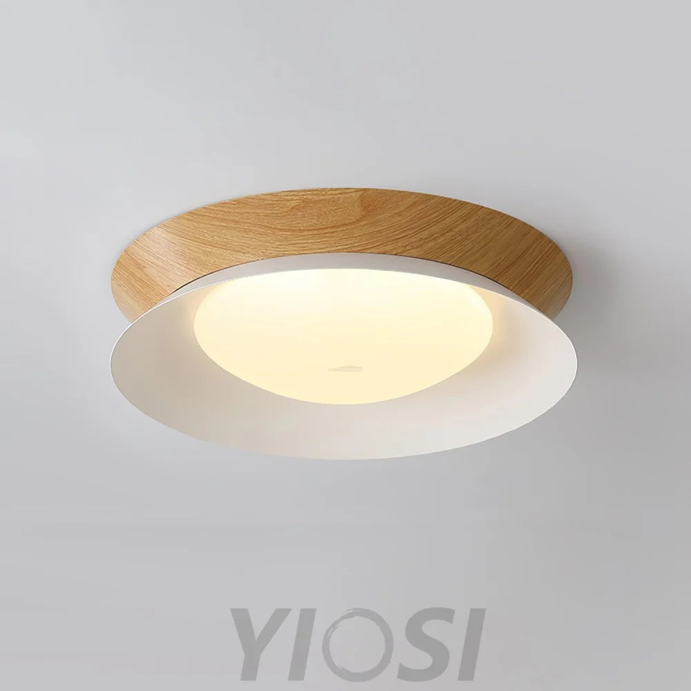 Wood Grain Ceiling Light - Flush Mounts, Wood-1-Yiosilamp