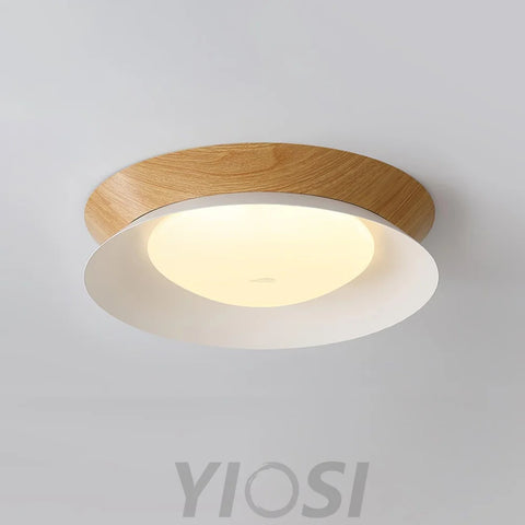 Wood Grain Ceiling Light - Flush Mounts, Wood-1-Yiosilamp