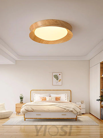 Wood Grain Ceiling Light - Flush Mounts, Wood-1-Yiosilamp