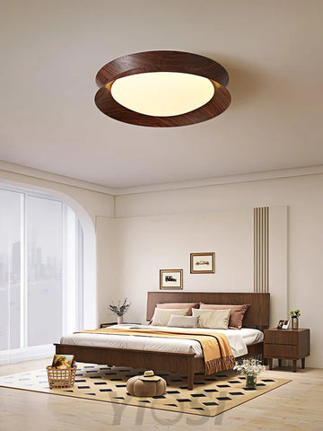 Wood Grain Ceiling Light - Flush Mounts, Wood-1-Yiosilamp