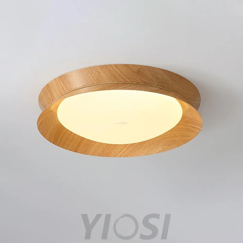 Wood Grain Ceiling Light - Flush Mounts, Wood-1-Yiosilamp