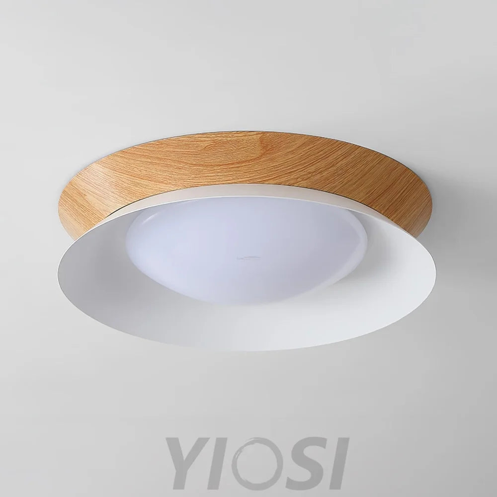 Wood Grain Ceiling Light - Flush Mounts, Wood-1-Yiosilamp