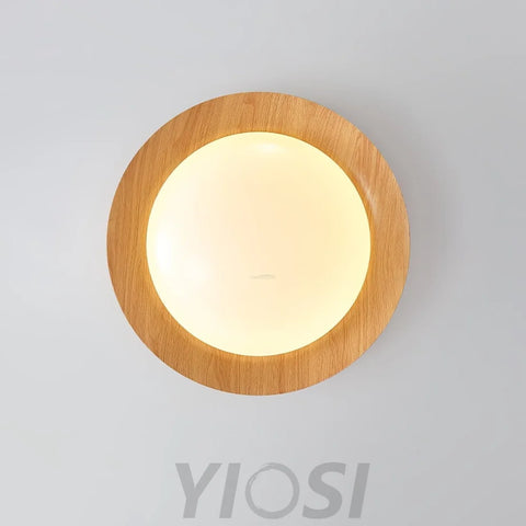 Wood Grain Ceiling Light - Flush Mounts, Wood-1-Yiosilamp