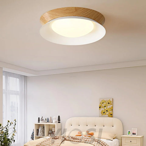 Wood Grain Ceiling Light - Flush Mounts, Wood-1-Yiosilamp