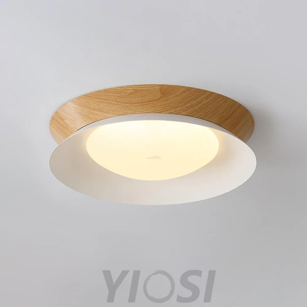 Wood Grain Ceiling Light - Flush Mounts, Wood-1-Yiosilamp