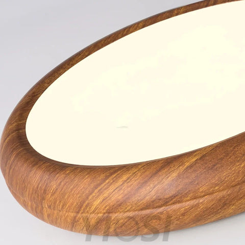 Wood Grain Round Type Ceiling Lamp - Flush Mounts, Wood-1-Yiosilamp