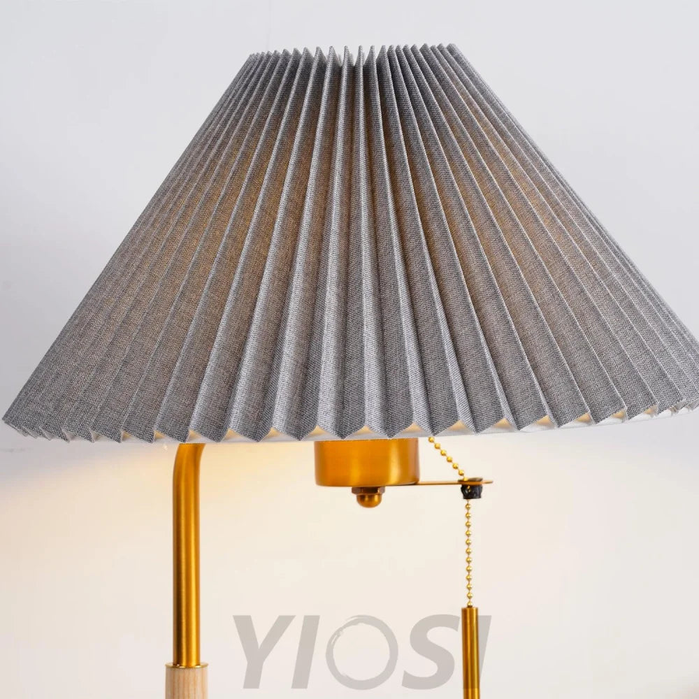 Wooden Retro Table Lamp ∅ 12.2″ - Wood-1-Yiosilamp