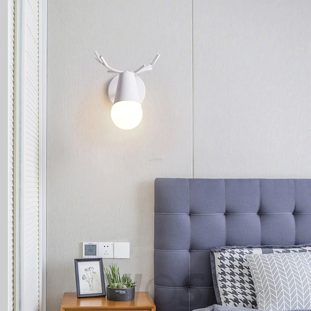 Yeknu Antler Wall Lamp ∅ 6.2″ - Spot-1-Yiosilamp