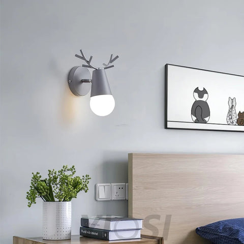 Yeknu Antler Wall Lamp ∅ 6.2″ - Spot-1-Yiosilamp