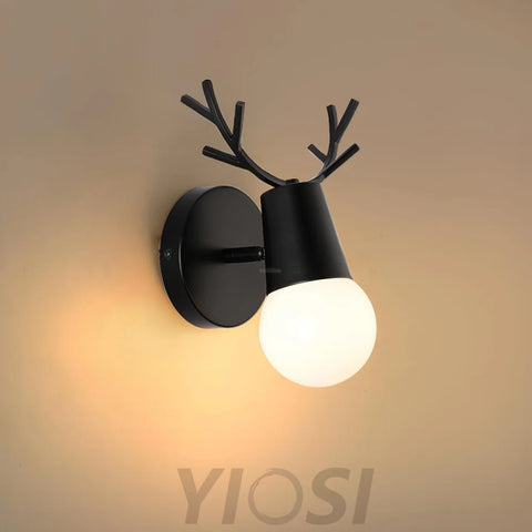 Yeknu Antler Wall Lamp ∅ 6.2″ - Spot-1-Yiosilamp