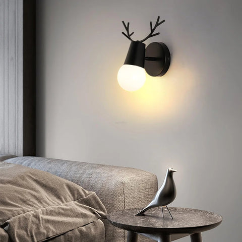 Yeknu Antler Wall Lamp ∅ 6.2″ - Spot-1-Yiosilamp