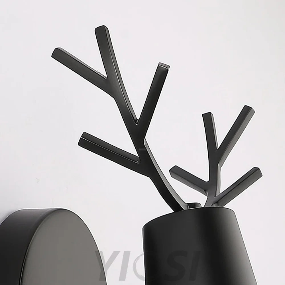 Yeknu Antler Wall Lamp ∅ 6.2″ - Spot-1-Yiosilamp