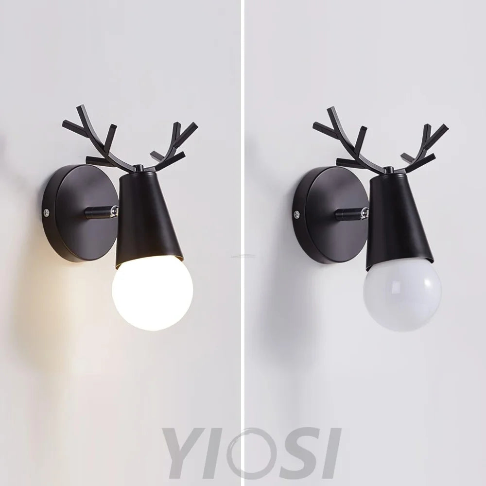 Yeknu Antler Wall Lamp ∅ 6.2″ - Spot-1-Yiosilamp