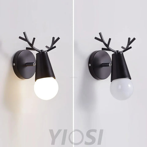 Yeknu Antler Wall Lamp ∅ 6.2″ - Spot-1-Yiosilamp