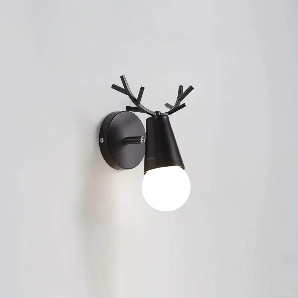 Yeknu Antler Wall Lamp ∅ 6.2″ - Spot-1-Yiosilamp