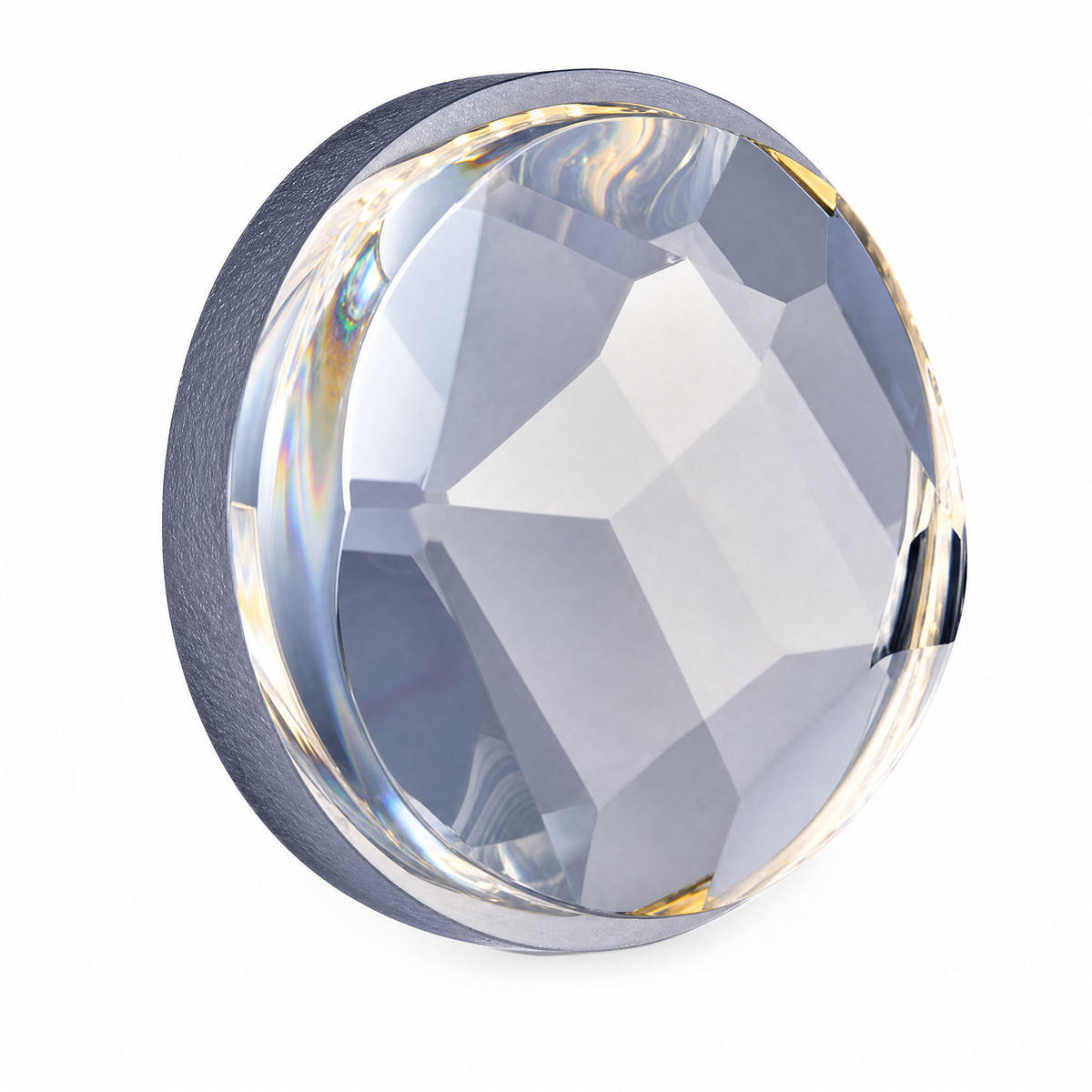 Eclipse Crystal Modern Wall Sconce - 9" Dia (22.3 cm)