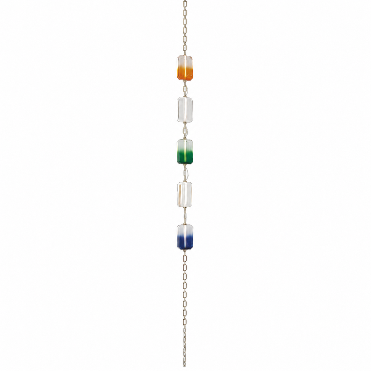 Color Cascading Crystal Chandelier 5" - Ø6" (15 cm)