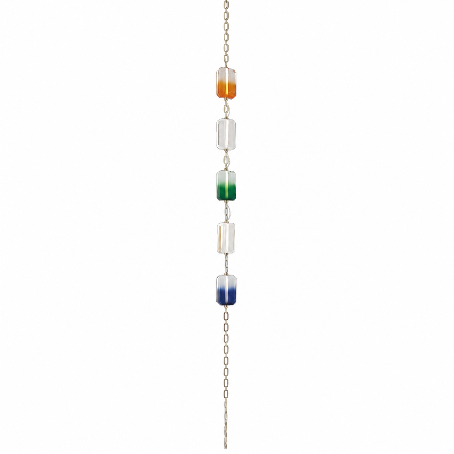 Color Cascading Crystal Chandelier 5" - Ø6" (15 cm)