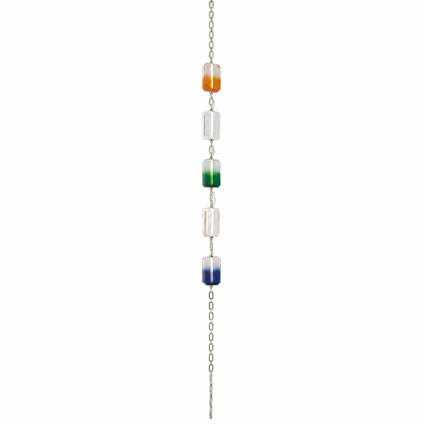 Color Cascading Crystal Chandelier 5" - Ø6" (15 cm)