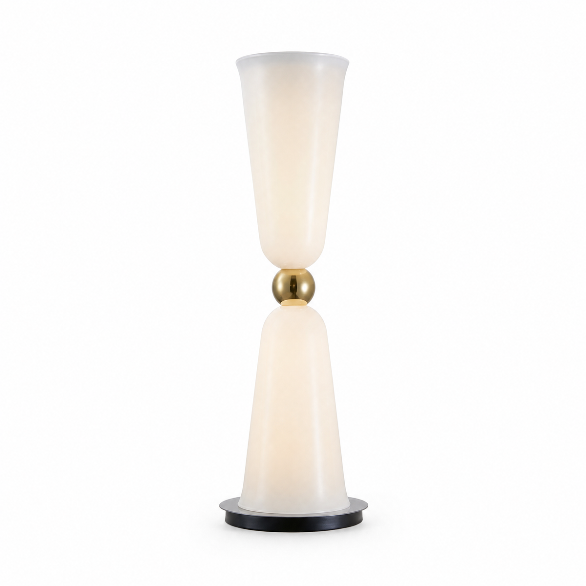 Cristallo Double Glass Floor Lamp - Ø10" × H31" (25 × H79 cm)