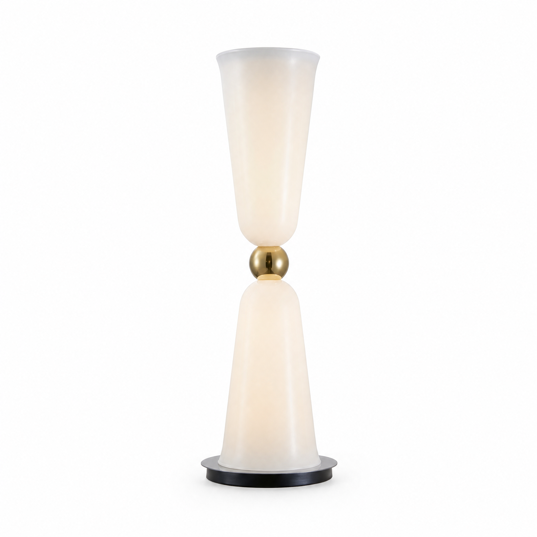 Cristallo Double Glass Floor Lamp - Ø10" × H31" (25 × H79 cm)
